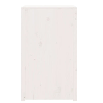 Mueble de cocina exterior blanco fabricado en madera maciza de pino.