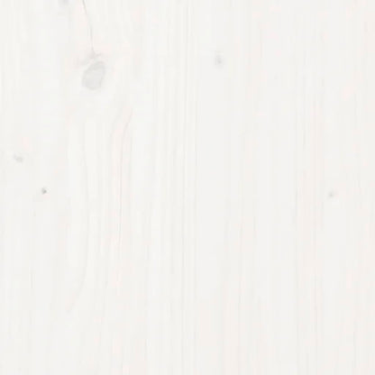 Mueble de cocina exterior blanco fabricado en madera maciza de pino.