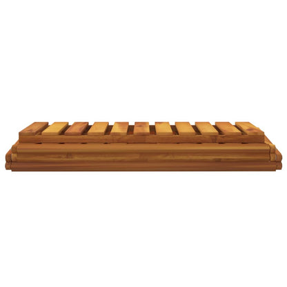 Étagère pliable à 3 niveaux Marron 70x31x63 cm Bois d'acacia