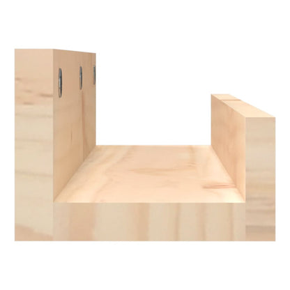 Étagères murales 2 pcs 50x12x9 cm Bois de pin massif