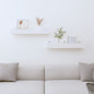 Étagères murales 2 pcs Blanc 50x12x9 cm Bois de pin massif