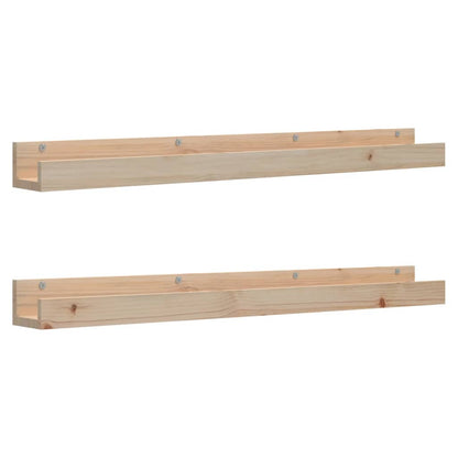 Étagères murales 2 pcs 110x12x9 cm Bois de pin massif