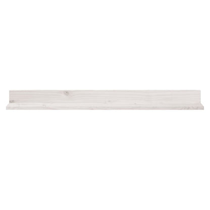 Étagères murales 2 pcs Blanc 110x11x9 cm Bois de pin massif