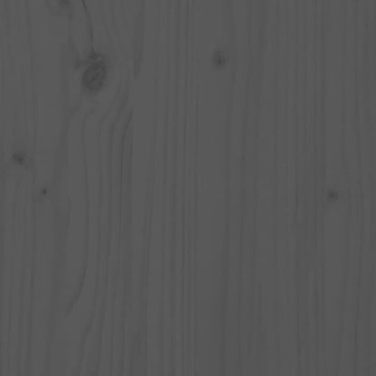Étagères de chevet murales 2 pcs Gris Bois de pin massif
