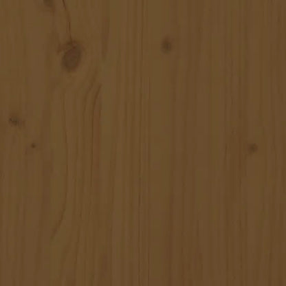 Étagères de chevet murales 2 pcs Marron miel Bois de pin massif