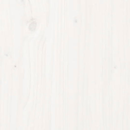 Étagères de chevet murales 2 pcs Blanc Bois de pin massif