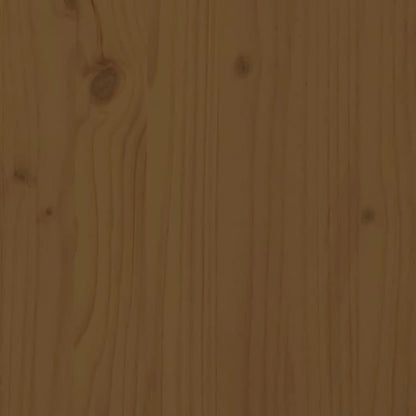 Étagères de chevet murales 2 pcs Marron miel Bois de pin massif