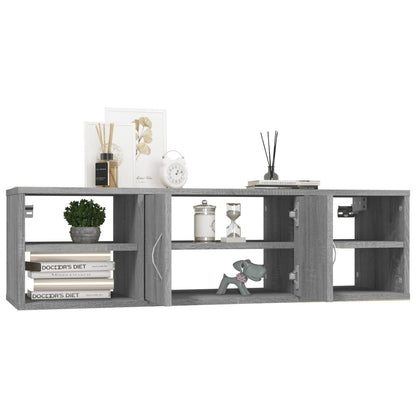 Étagère murale Sonoma gris 102x30x29 cm Bois ingénierie
