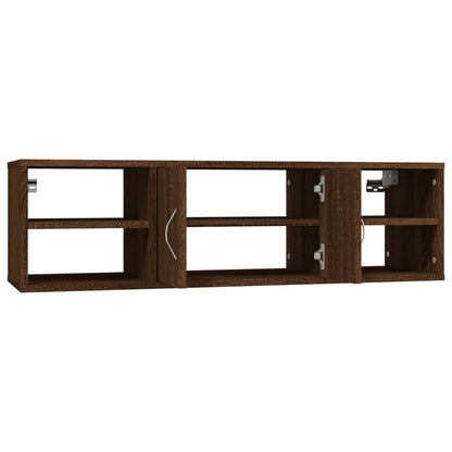 Étagère murale chêne marron 102x30x29 cm bois d'ingénierie