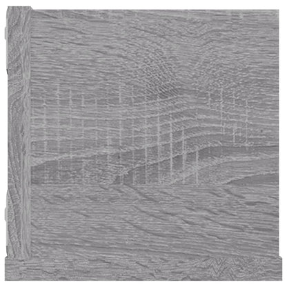 Étagère murale à CD Sonoma gris 100x18x18 cm Bois d'ingénierie