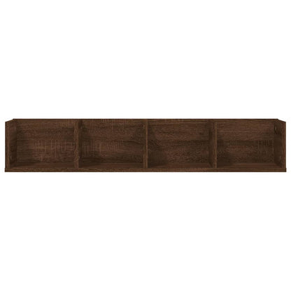 Étagère murale à CD Chêne marron 100x18x18 cm Bois d'ingénierie