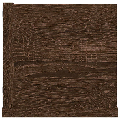 Étagère murale à CD Chêne marron 100x18x18 cm Bois d'ingénierie