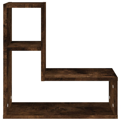 Étagères murales 2 pcs Chêne fumé 50x15x50 cm Bois d'ingénierie
