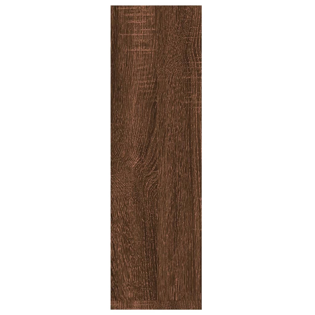 Étagères murales 2 pcs Chêne marron 50x15x50 cm Bois ingénierie