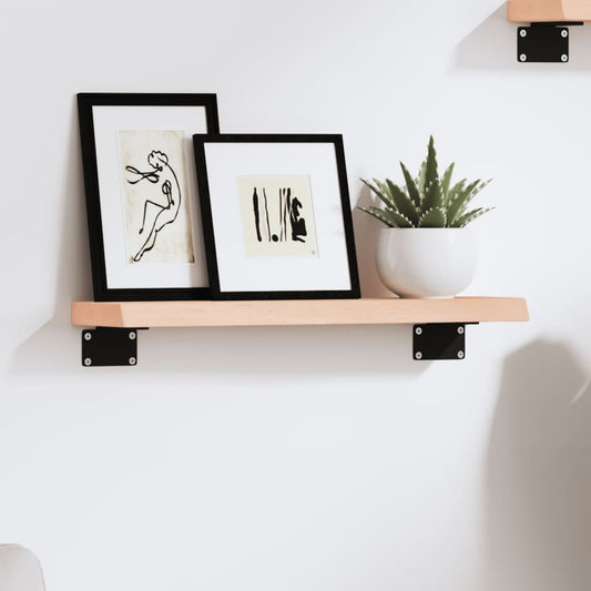 Étagère murale 40x10x2 cm bois de chêne massif non traité