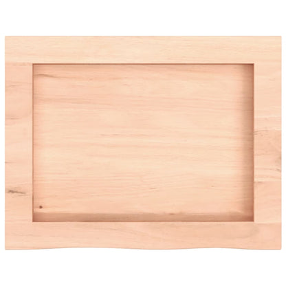 Étagère murale 40x30x(2-4) cm bois de chêne massif non traité