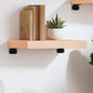 Étagère murale 40x30x(2-6) cm bois de chêne massif non traité