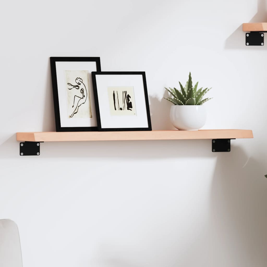 Étagère murale 60x10x2 cm bois de chêne massif non traité