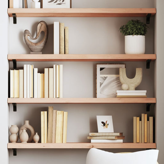 Étagère murale 80x30x(2-4) cm bois de chêne massif non traité