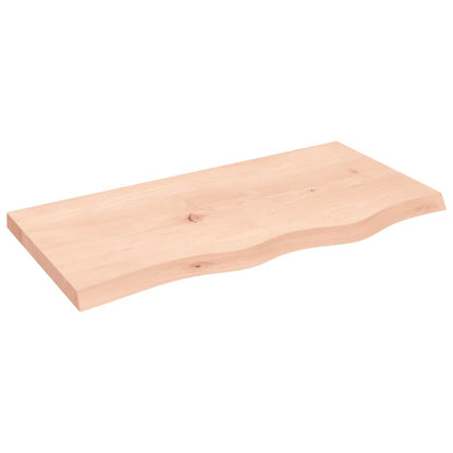 Étagère murale 80x40x(2-4) cm bois de chêne massif non traité