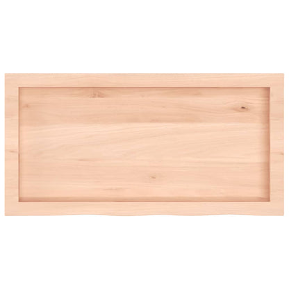 Étagère murale 80x40x(2-4) cm bois de chêne massif non traité