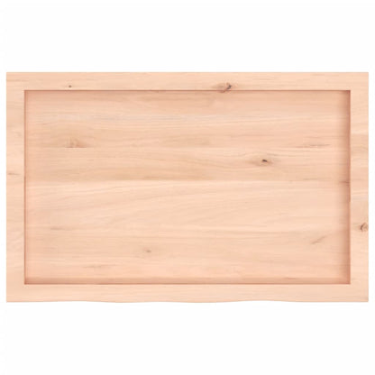 Étagère murale 80x50x(2-6) cm bois de chêne massif non traité