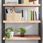 Étagère murale 80x60x(2-6) cm bois de chêne massif non traité