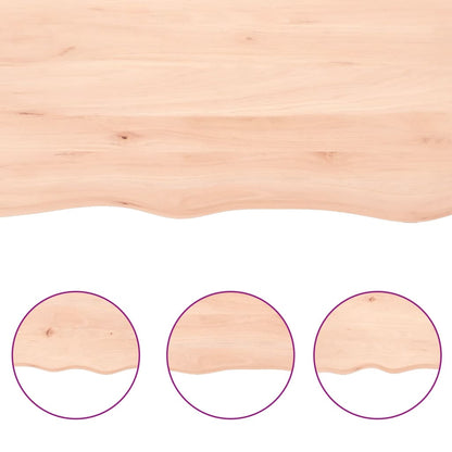 Étagère murale 100x50x2 cm bois de chêne massif non traité