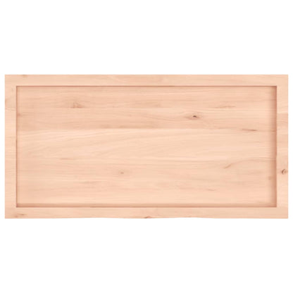 Étagère murale 100x50x(2-6) cm bois de chêne massif non traité