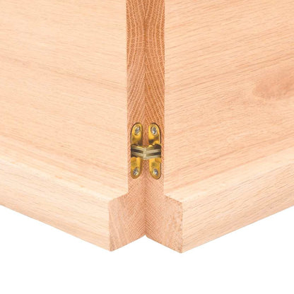Étagère murale 140x50x(2-4) cm bois de chêne massif non traité