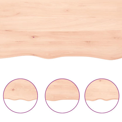 Étagère murale 140x60x(2-6) cm bois de chêne massif non traité
