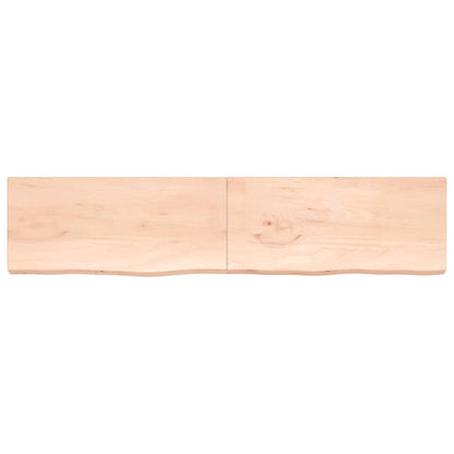 Étagère murale 220x50x(2-6) cm bois de chêne massif non traité