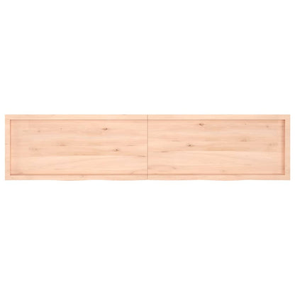 Étagère murale 220x50x(2-6) cm bois de chêne massif non traité