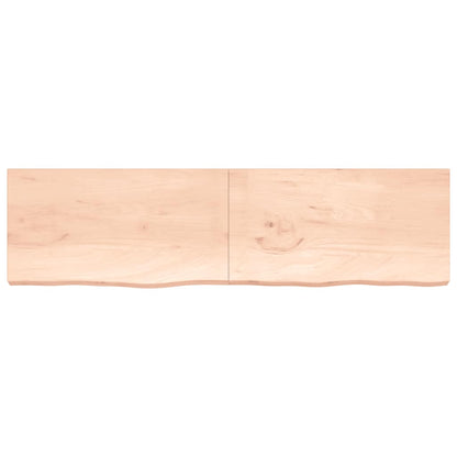 Étagère murale 220x60x(2-6) cm bois de chêne massif non traité