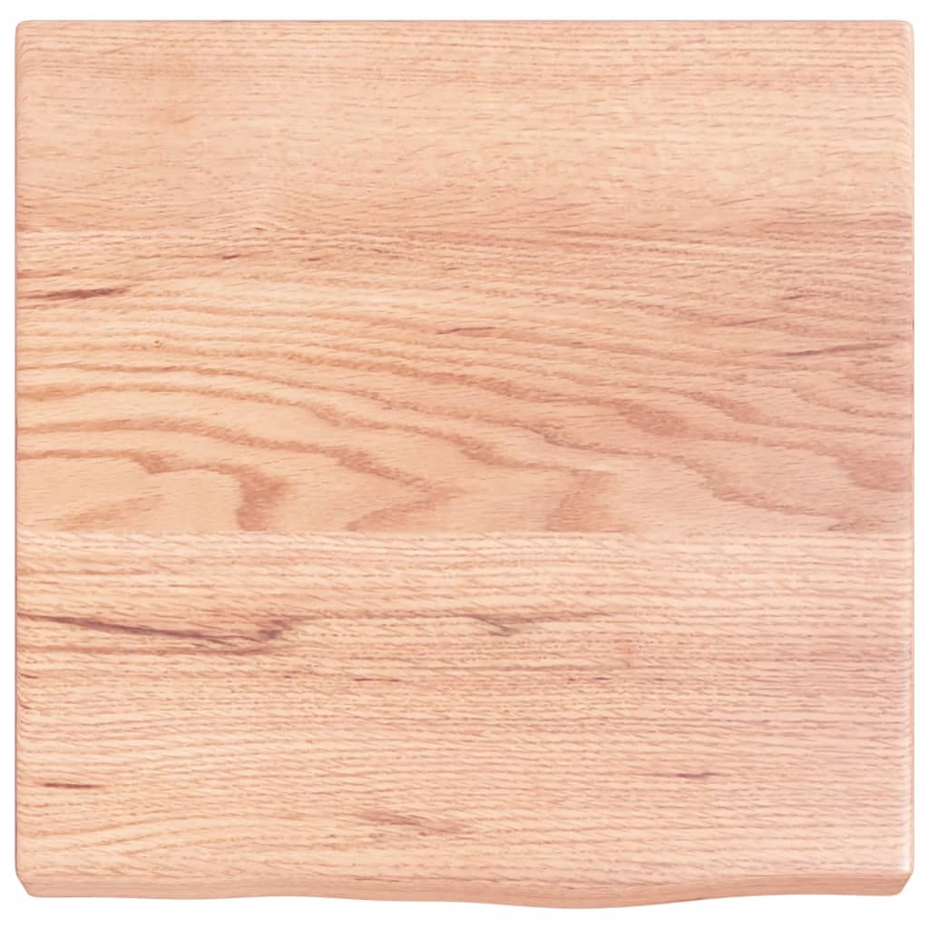 Étagère murale marron clair bois chêne massif traité