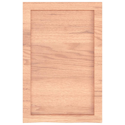Étagère murale marron clair bois chêne massif traité