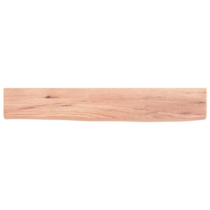 Étagère murale marron clair 60x10x2 cm bois chêne massif traité