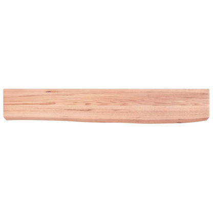 Étagère murale marron clair 60x10x6 cm bois chêne massif traité