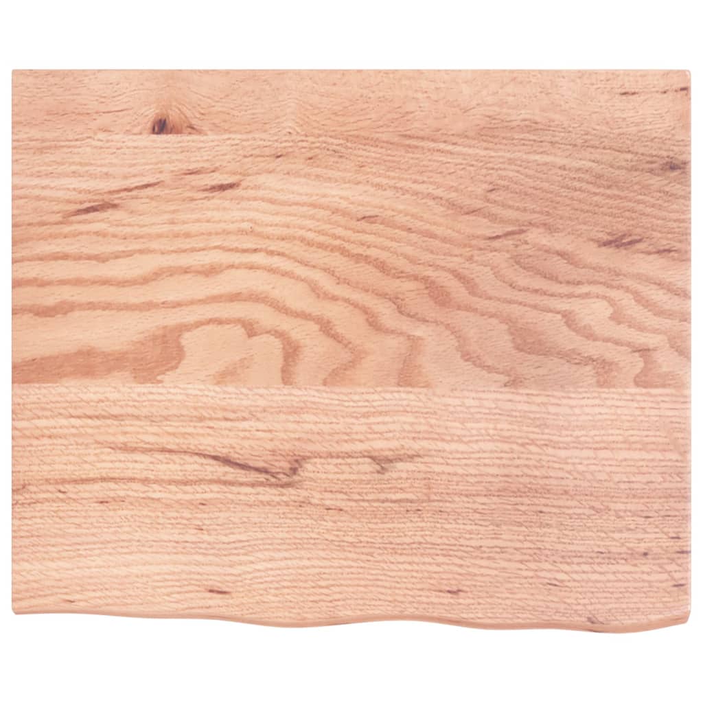 Étagère murale marron clair 60x50x2 cm bois chêne massif traité