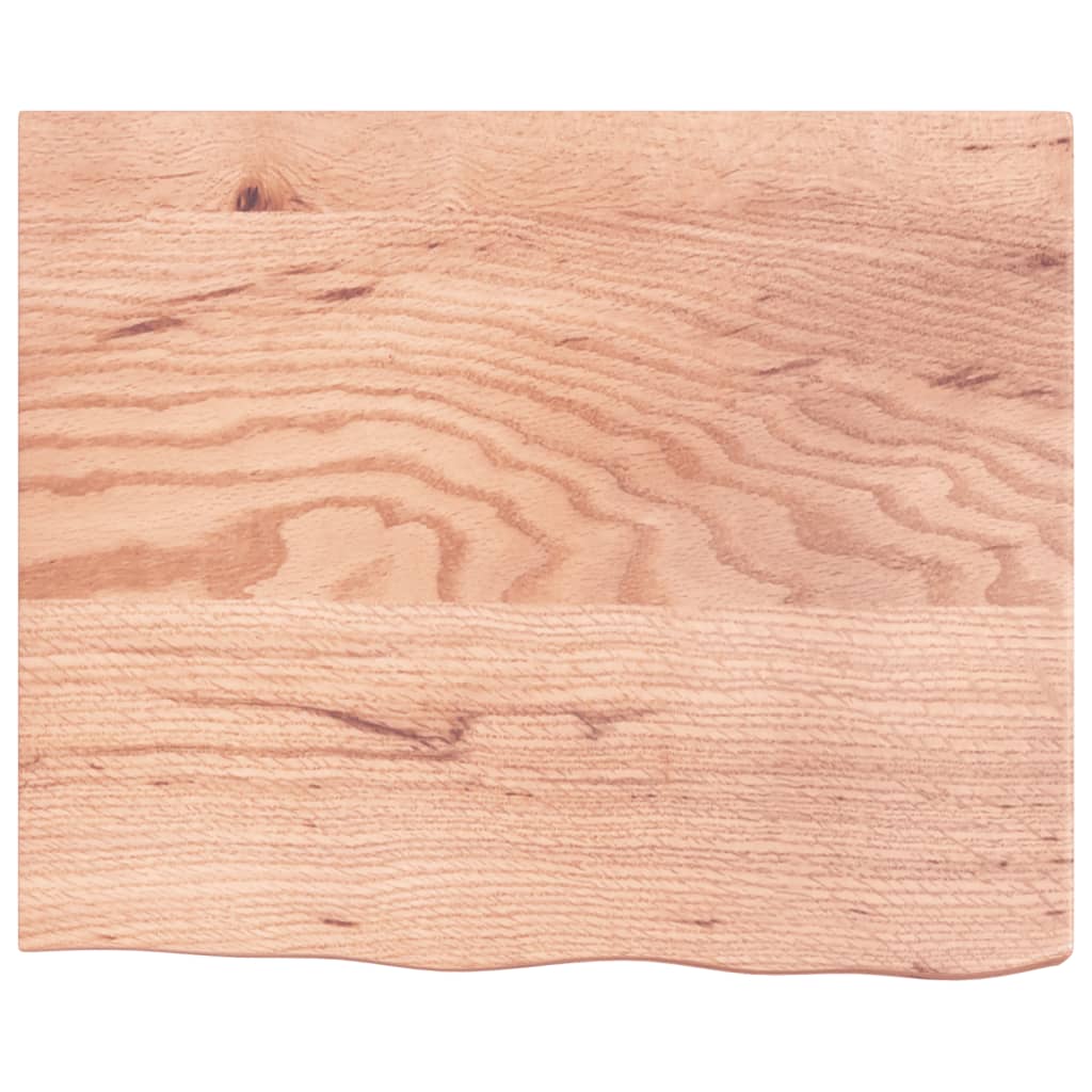 Étagère murale marron clair bois chêne massif traité