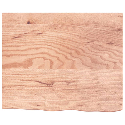 Étagère murale marron clair bois chêne massif traité