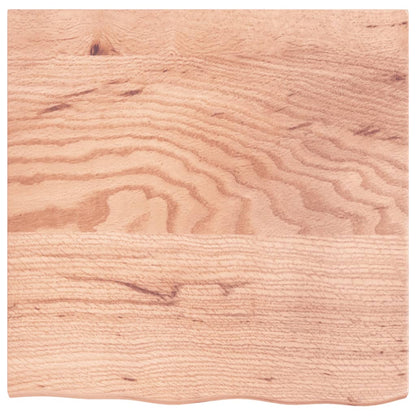 Étagère murale marron clair 60x60x2 cm bois chêne massif traité