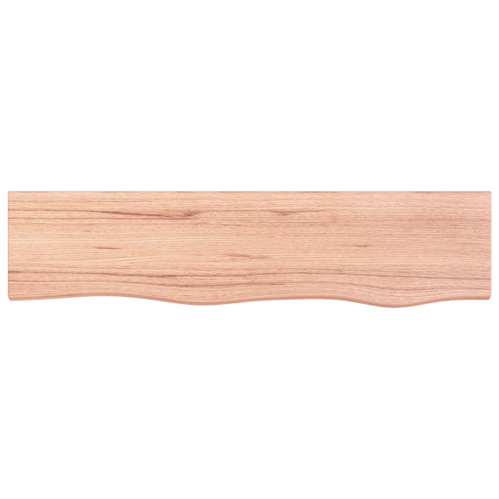 Étagère murale marron clair 80x20x2 cm bois chêne massif traité
