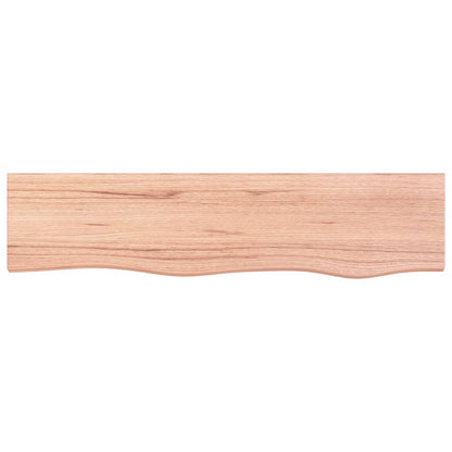Étagère murale marron clair 80x20x2 cm bois chêne massif traité