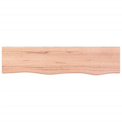 Étagère murale marron clair 80x20x4 cm bois chêne massif traité