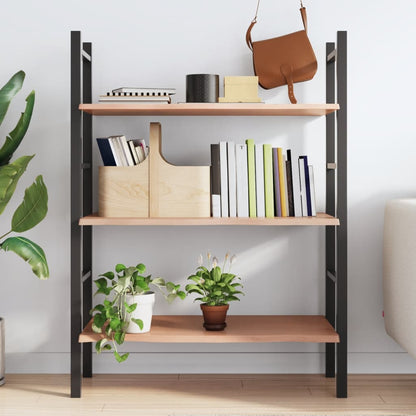 Étagère murale marron clair 80x40x2 cm bois chêne massif traité