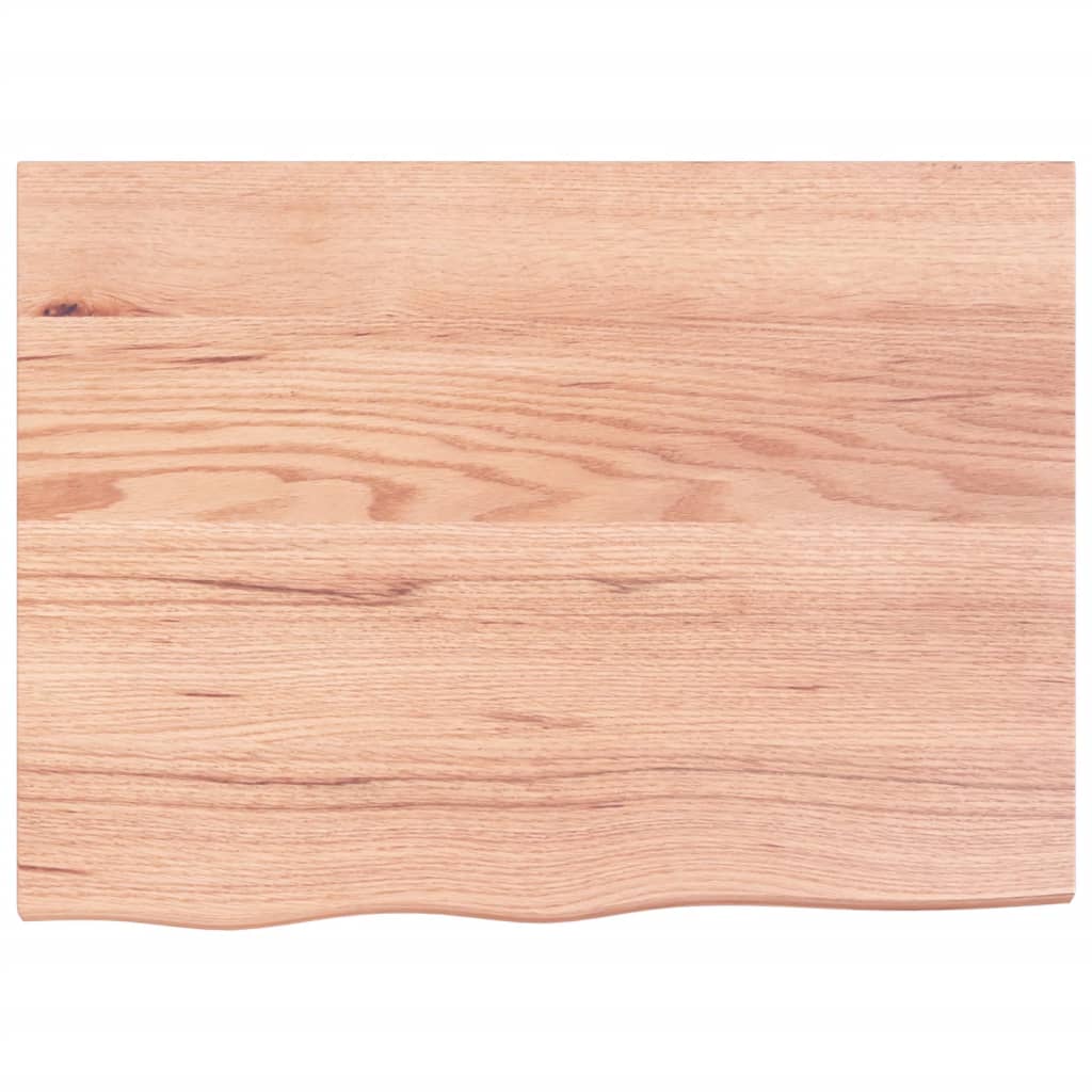 Étagère murale marron clair 80x60x2 cm bois chêne massif traité