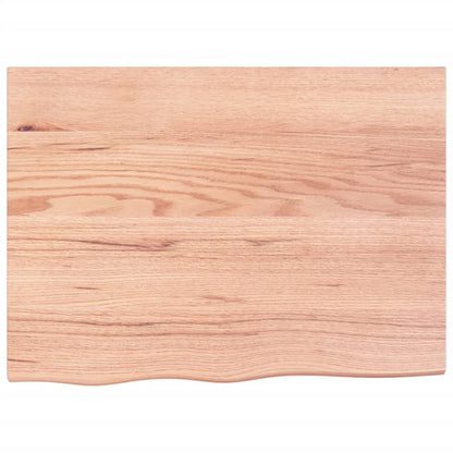 Étagère murale marron clair 80x60x2 cm bois chêne massif traité