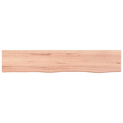 Étagère murale marron clair 100x20x6cm bois chêne massif traité