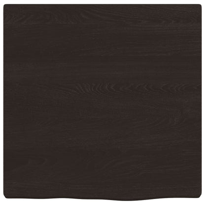 Étagère murale marron foncé 40x40x2 cm bois chêne massif traité